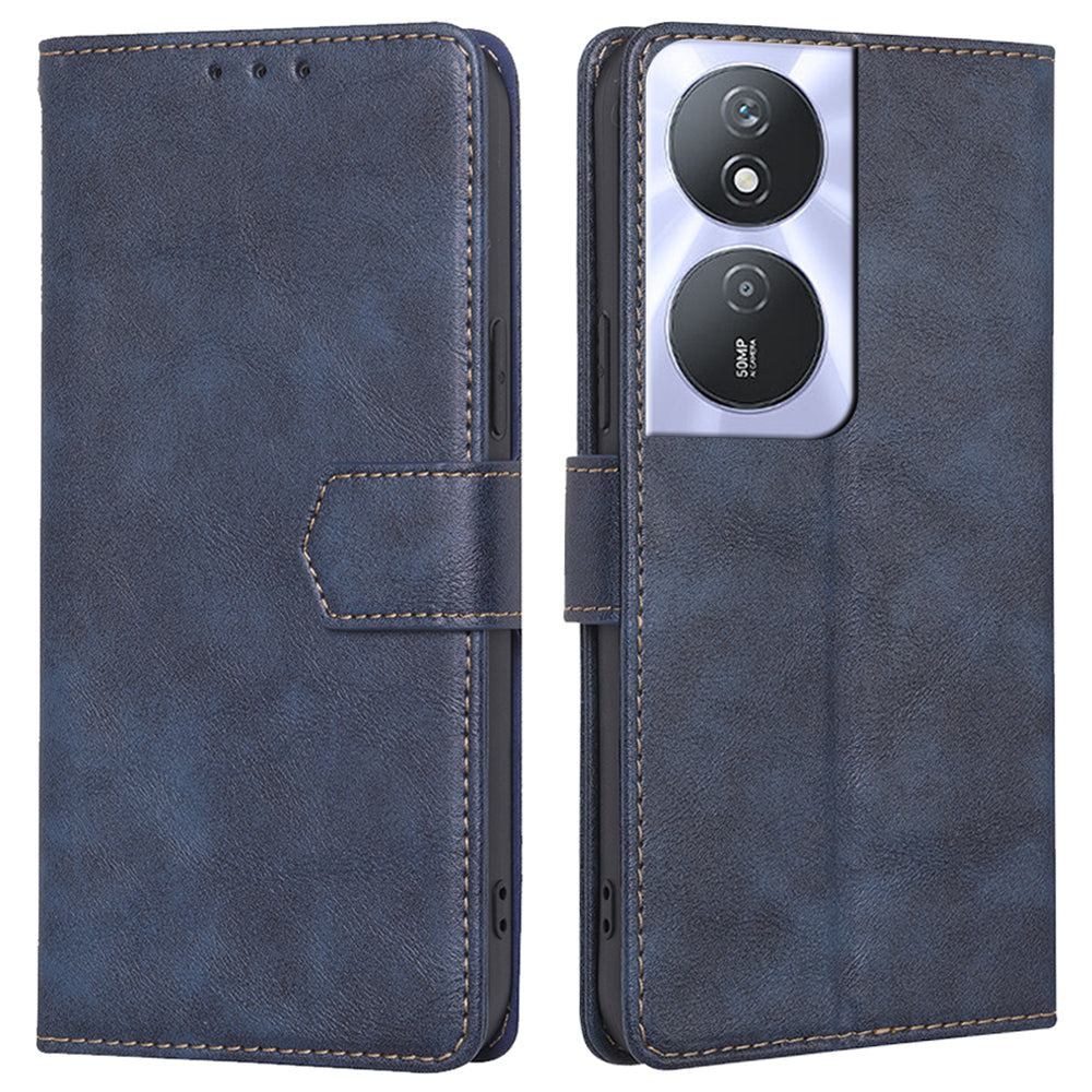 For Honor Play 50 Plus 5G / Play 8T 5G / X7b 4G / 90 Smart Leather Case RFID Blocking Wallet Cover with Magnetic Closure - Blue For Honor Play 50 Plus 5G / Play 8T 5G / X7b 4G / 90 Smart Leather Case RFID Blocking Wallet Cover with Magnetic Closure - Blue